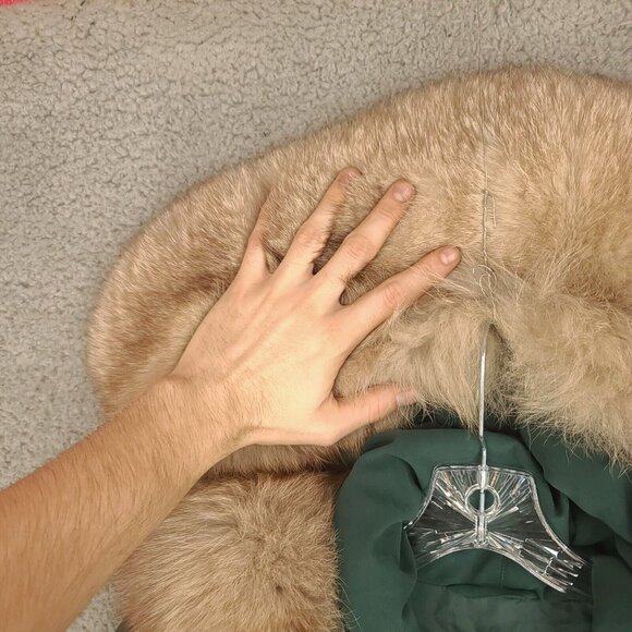 Boundary Waters Jacket Womens Small Green Down Faux Fur Parka Hooded Full Zip - Picture 7 of 14